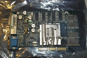 ABIT Siluro Nvidia GeForce FX5200 128 MB AGP VGA DVI S-video GRAPHICS CARD - Picture 1 of 8