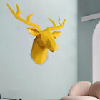 3D Deer Head Statue Art Accessories Home Decoration Stag Statue Wall Decor