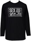 Men's Long Sleeve Seditionaries T-Shirt Sex Kings Road London Punk Rockers 1977