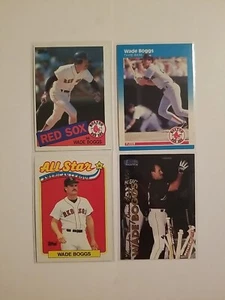 Lotto carte Wade Boggs (4) - MLB HOF Boston Red Sox  - Foto 1 di 2