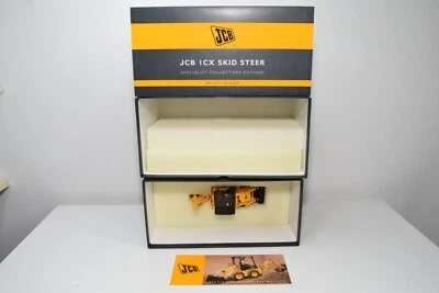 B27 1:32 ERTL 40571 JCB ICX SKID STEER CRANE SHOVEL TRACTOR MIB 1 - Image 1 of 4