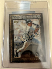 1997 Topps #SS Derek Jeter ROOKIE OF THE YEAR AUTO SIGNATURE YANKEES NO RESERVE