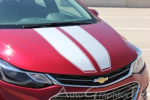 2016-2019 Chevy Cruze Racing Stripes Decals Rally Hood DRIFT Vinyl Graphic - Picture 1 of 9