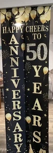 Two 50th Anniversary Banners 71”x12” - Picture 1 of 6