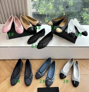 Flats Dick Absatz Pachwork Slingback Sandalen Pumps Leder Schuhe Damen 2025 35-41 - Bild 1 von 2