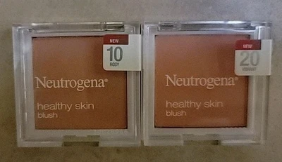 SEALED LOT of 2 NEUTROGENA Healthy Skin Blush 10 ROSY & 20 VIBRANT .19 OZ BLUSH - Image 1 of 2