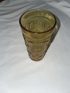 Vintage Brockway Glass American Concord Amber Tumbler Retro - Picture 1 of 6