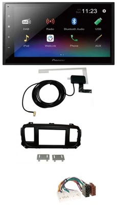 Pioneer DAB MP3 Bluetooth 2DIN USB Autoradio für Toyota Proace Verso ab 2016 - Bild 1 von 4