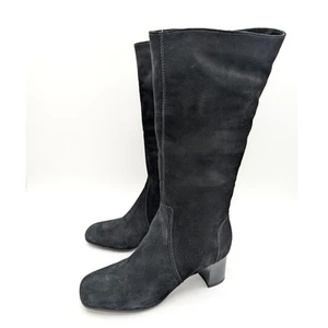 $430 La Canadienne Jennifer Knee High Riding Boots Women's Black Size US11M EU42 - Picture 1 of 12