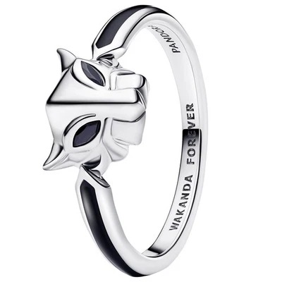 PANDORA Schmuck Damen-Ring Marvel Schwarzer Panther Silber 194223C01 - Bild 1 von 3