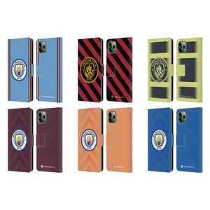 MAN CITY FC 2022/23 BADGE KIT ÉTUI COQUE EN CUIR POUR APPLE iPHONE TÉLÉPHONES - Photo 1 sur 12