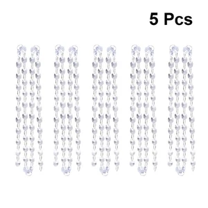  5 Stück Deko Perlen Home hängende Kristalle zur Dekoration transparent - Bild 1 von 12