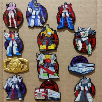 Transformers Mystery Pin Badge Series Full Set Of 12 Enamel Pins Official Badges - Image 1 of 4