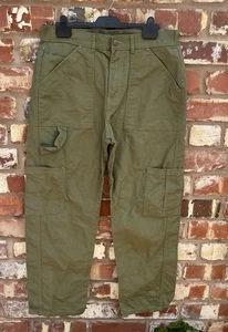 Animal Green Cargo Skate Pants Trousers Unisex W34 - Picture 1 of 7