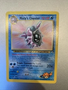 Misty's Cloyster 29/132 Gym Challenge Regular Rare WOTC Pokémon TCG 1999 LP - Picture 1 of 2