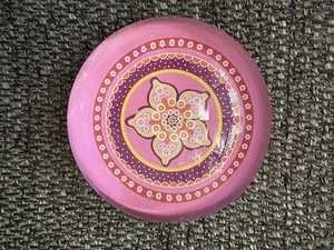 VTG Vera Bradley Pink Half Dome Paperweight 3.5" - Picture 1 of 7