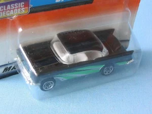 Chevy Bel Air 1957 cuerpo negro Matchbox en modelo de juguete BP auto musculoso EE. UU. - Imagen 1 de 1
