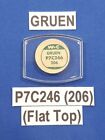 Vtg GRUEN Model "P7C246 (206)" FLAT TOP Watch Glass Crystal Replacement Piece