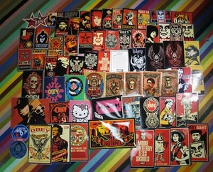 vtg 1990s 2000s graffiti art pop sticker - Obey Flav Panel Marley + - Picture 1 of 79