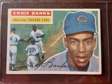 1956 Topps Ernie Banks HOF Baseball Card # 15
