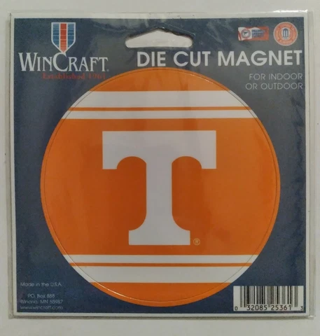 LOT OF THREE (3) 4" ROUND TENNESSEE VOLUNTEERS, FLEXIBLE MAGNETS FROM WINCRAFT Cover