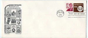 U591  5.9c Nonprofit #10 embossed envelope,  Aristocrat Cachets FDC - Picture 1 of 1