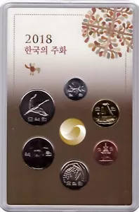 2018 South Korea Mint Coin Set - 1 Won to 500 Won KOMSCO - Picture 1 of 6