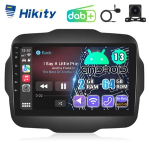Radio de coche DAB+ 2+64 GB Android 13 CarPlay para Jeep Renegade GPS Navi WIFI RDS BT - Imagen 1 de 14