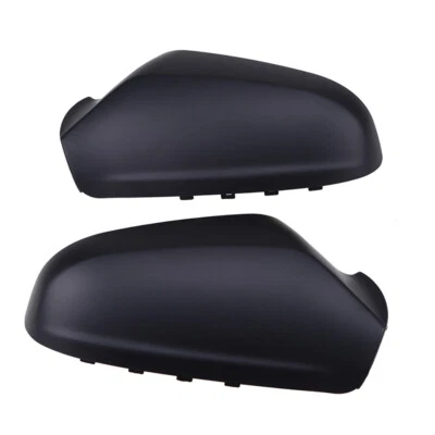 2x LH+RH Black Rearview Side Mirror Cover Caps Trim For Opel Astra H 2004–2009 Foto 1 de 4