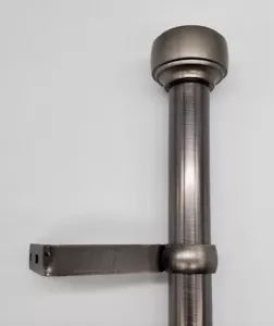 Capta 1" Adjustable Curtain Rod - Pewter, 36" - 72" - Picture 1 of 3