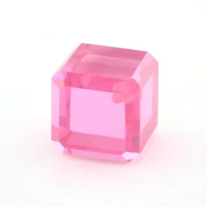 CUBO CÚBICO ZIRCONIA COLOR ROSA 10 MM PERFORADO ESQUINA F-4257 - Imagen 1 de 1
