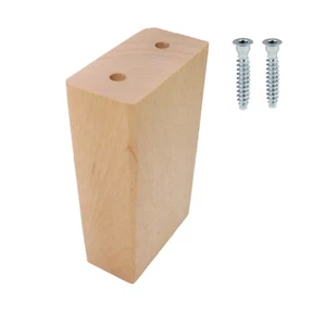 Möbelfüße Holz, Mittelstütze für Kommode, 100-150x60x30 mm, roh/lackiert - Bild 1 von 14