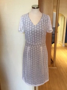 James Lakeland Dress Size 14 BNWT Cream Navy RRP £199 Now £49 - Picture 1 of 12