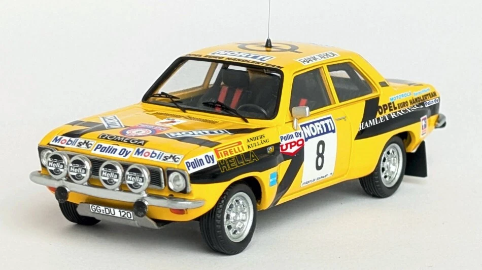 Modellino auto scala 1:43 Trofeu OPEL ASCONA 1000 LAKES RALLY 1975 KULLANG AN... - Immagine 1 di 1