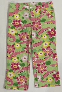 Gymboree Island Lily Crocodile Capri Pants Girls Size 8 in Excellent Condition! - Picture 1 of 5