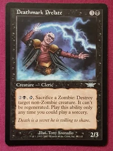 Magic The Gathering LEGIONS DEATHMARK PRELATE black card MTG - Foto 1 di 2