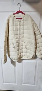 REBECCA MINKOFF Womens Crème Puffer Jacket Medium - Picture 1 of 7