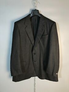 Brioni Roma Superfine Wool Striped Two Button Suit Blazer Jacket Size 44US /IT54