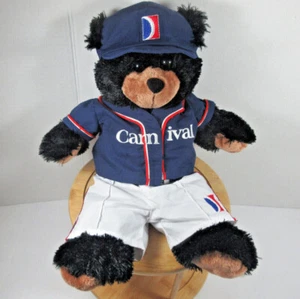 Peluche The Bear Factor Carnival Cruise Line 2001 oso negro con accesorios - Imagen 1 de 12