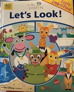 Book Let’s Look Walt Disney Company Hard Pages Baby Einstein - Picture 1 of 9