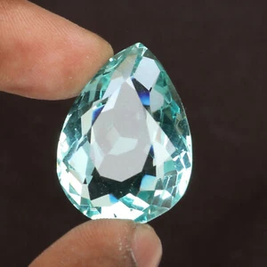 Acquamarina blu taglio pera 63,00 ct. pietra preziosa sfusa brasiliana sfaccettata - Foto 1 di 6