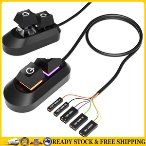 DE 2M Desktop Computer Power Button Power Supply Button Restart Button for PC Ca - Afbeelding 1 van 18