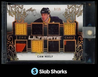 2018 LEAF ULTIMATE #TUC-05 CAM NEELY THE ULTIMATE CARD PATCH /15 - Image 1 of 4