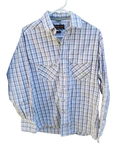 Ariat Shirt Pro Series Plaid Long Sleeve Pearl Snap Men's Size Small Western - Picture 1 of 6