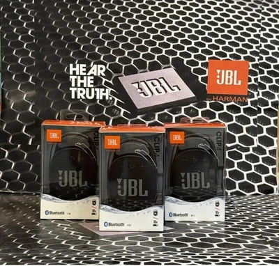 JBL CLIP 4 Portable Waterproof Bluetooth Speaker Black Brand New In Sealed Box