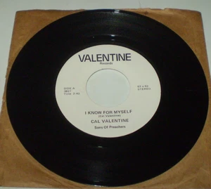 CAL VALENTINE mit SONS OF PREACHERS 45 PLATTEN ICH WEISS SELBST LASS JESUS LEBEN - Bild 1 von 2