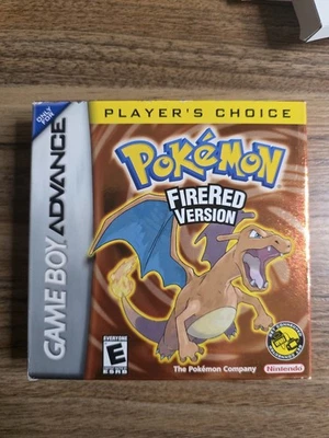 Excellent ! Pokémon FireRed GameBoy Advance GBA Authentic CIB Complete Box  - Image 1 of 4