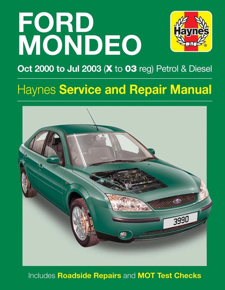 Ford MONDEO Mk3 2000-2003 Haynes Workshop Manual 3990 Inc