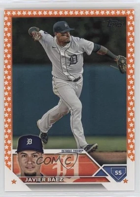2023 Topps Complete Set Fanatics Exclusive Orange Star /99 Javier Baez Báez #641 - Image 1 of 2