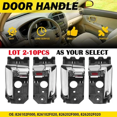 1-10X Interior Door Handle Driver Passenger For 2004-2009 KIA Spectra Spectra5 A - Image 1 of 4
